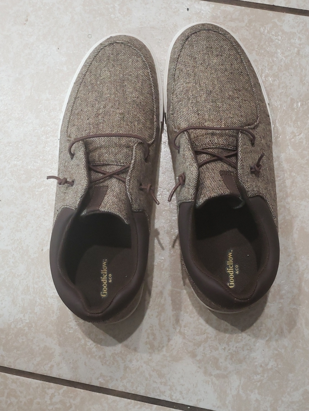Goodfellow & Co Brown Fabric Slip-On Loafers